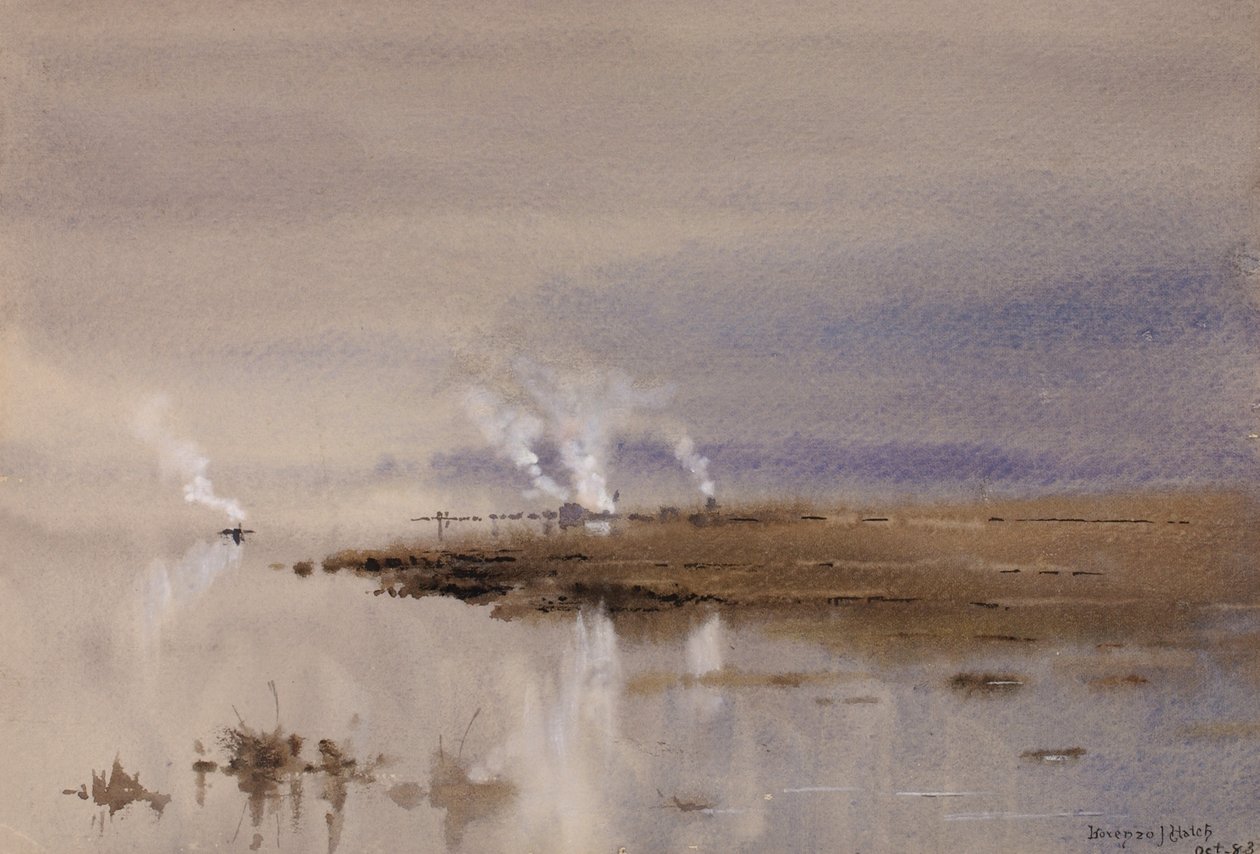 Sketch on the Potomac by Lorenzo J. Hatch