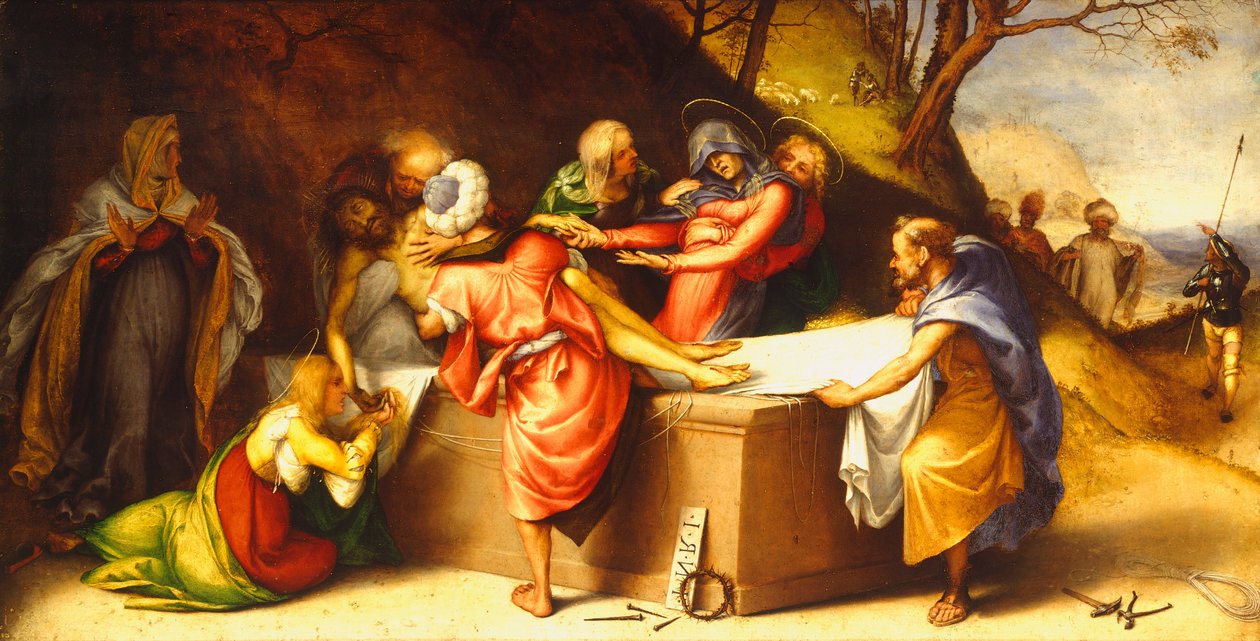 The Entombment of Christ by Lorenzo Lotto