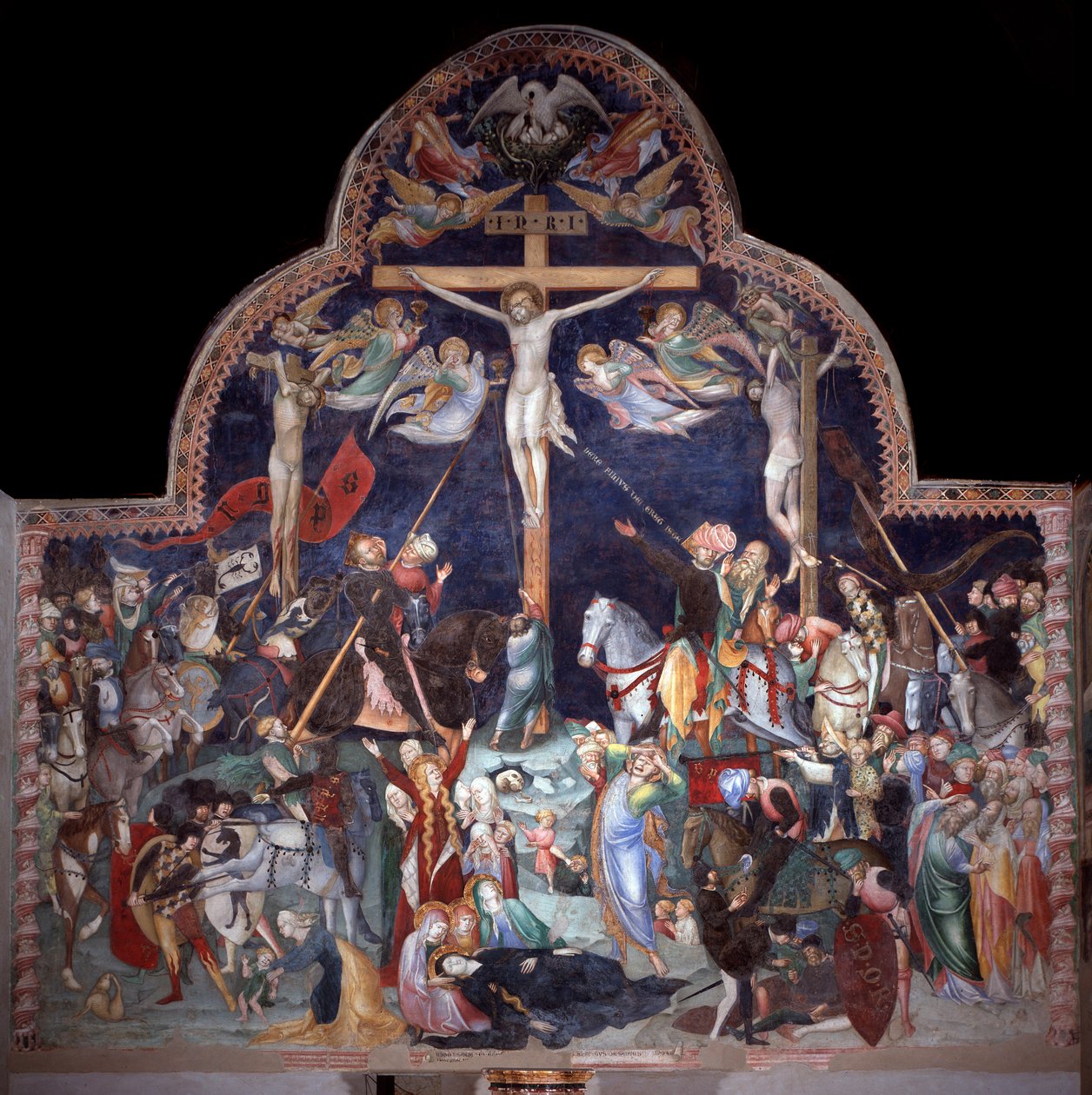 Crucifixion (Fresco) by Lorenzo Salimbeni