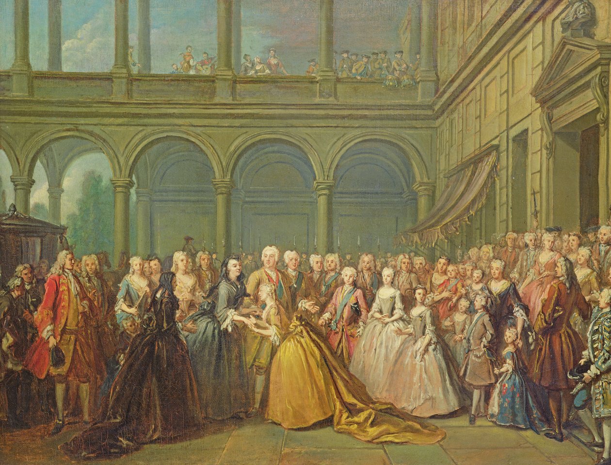 The Meeting at Neuhaus in Bohemia, 24th May 1737 by Louis de Silvestre