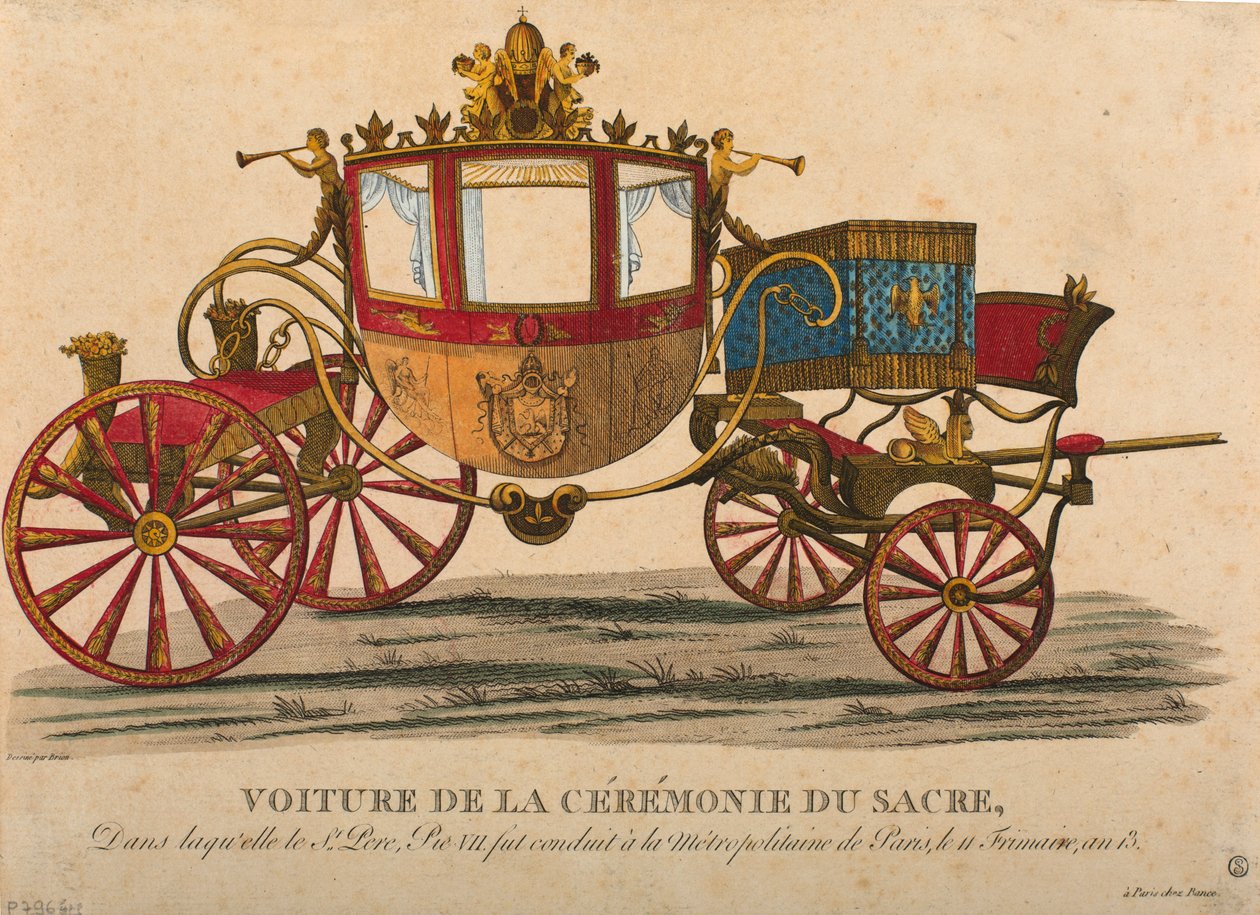 Carriage for the Coronation of Emperor Napoleon I by Louis Brion de la Tour fils