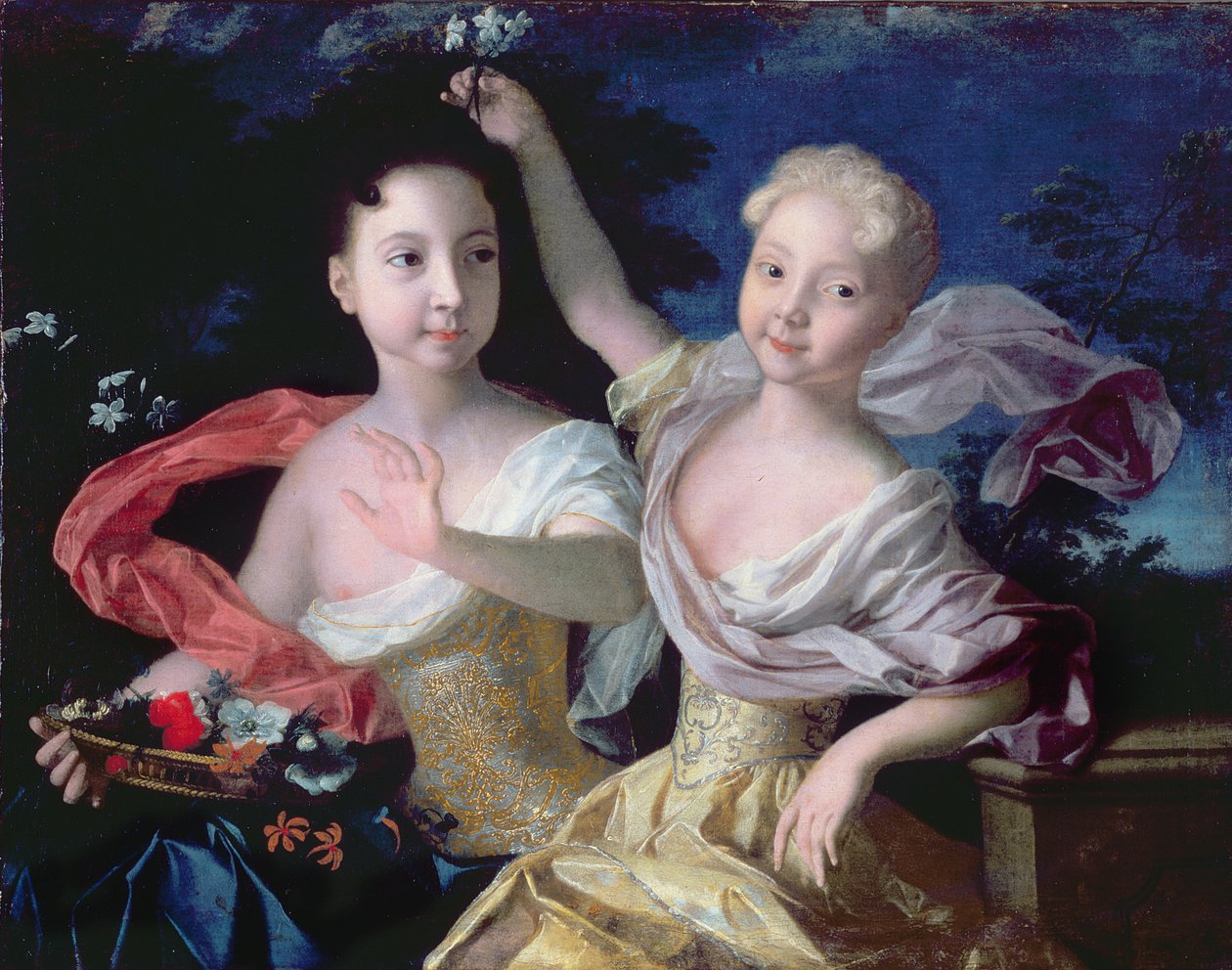 Portrait of the Princesses Anna Petrovna and Elizabeth Petrovna by Louis Caravaque