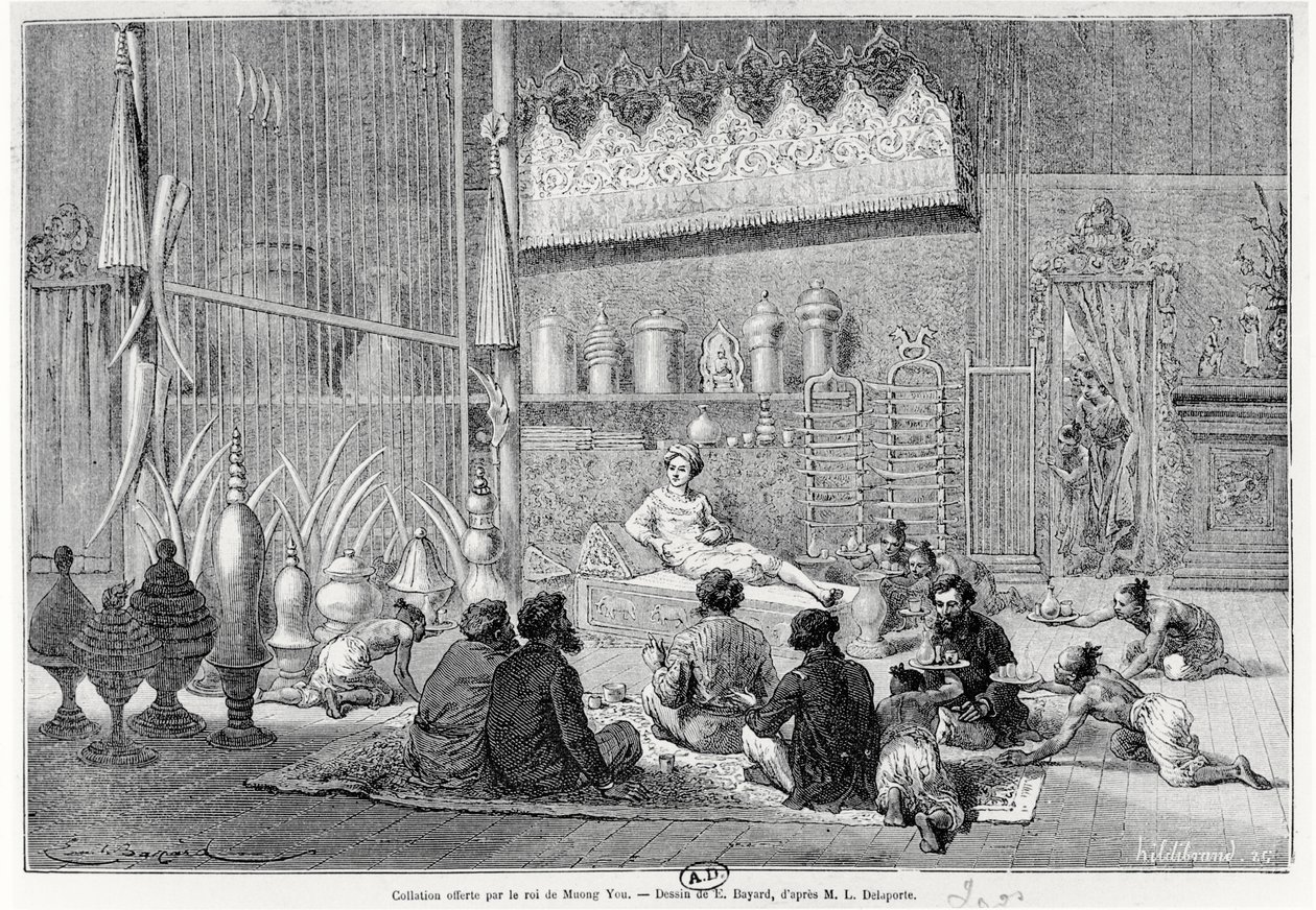 Food Offered by the King of Muong You by Louis Delaporte