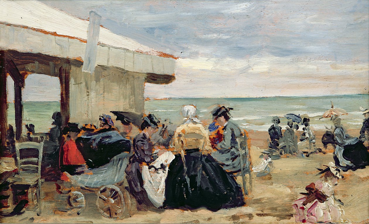A Beach Scene by Eugene Louis Boudin