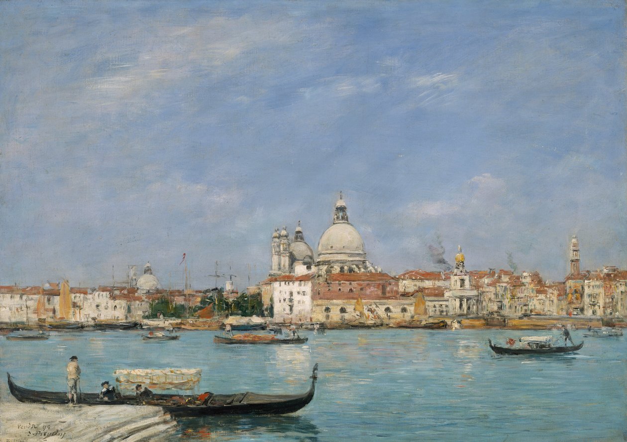 Venice, Santa Maria della Salute from San Giorgio by Eugene Louis Boudin