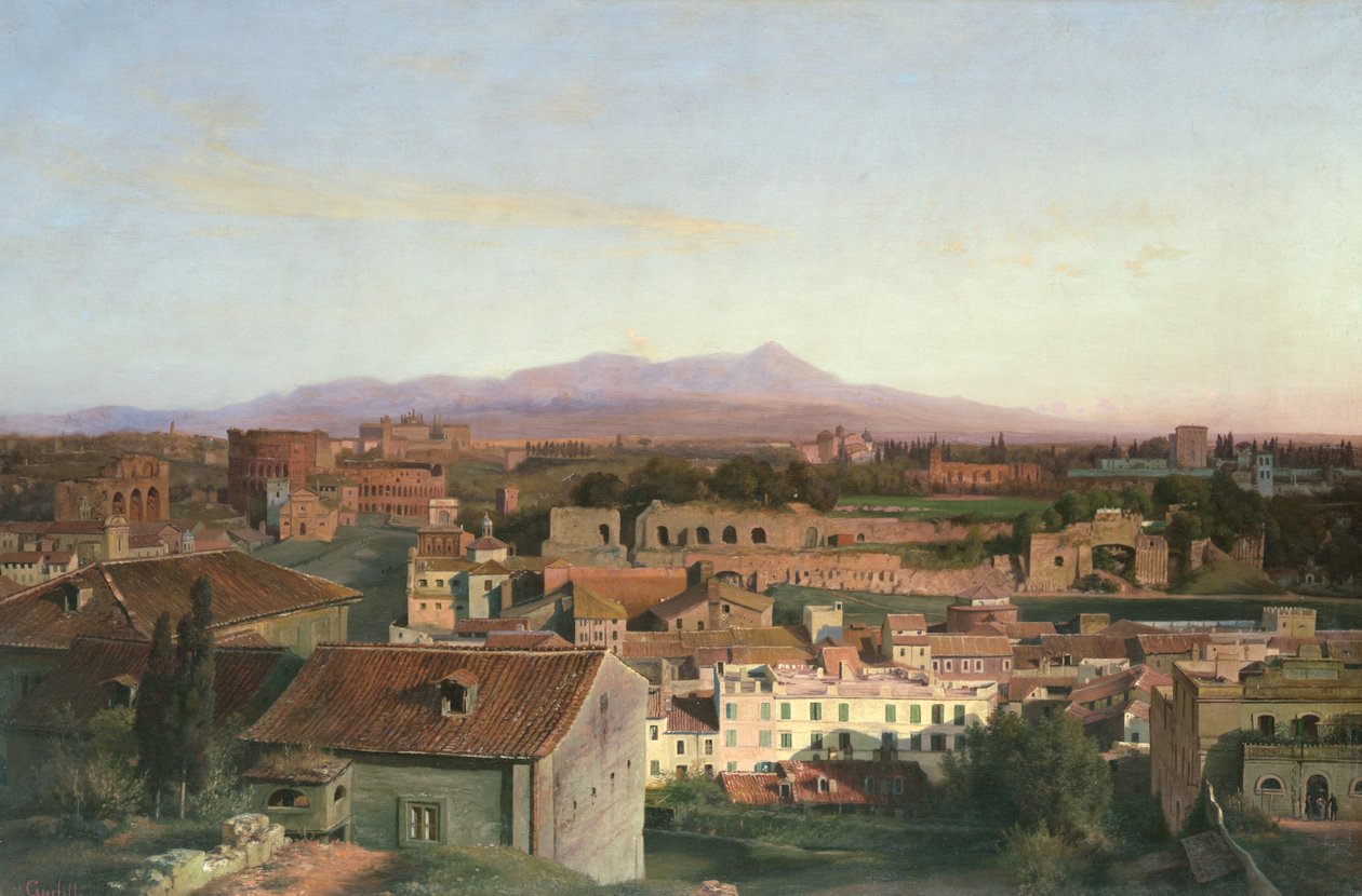 View from Rome by Louis Gurlitt