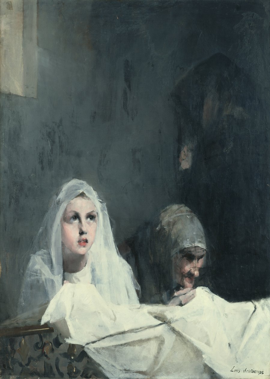At the Holy Table by Louis Henri Deschamps