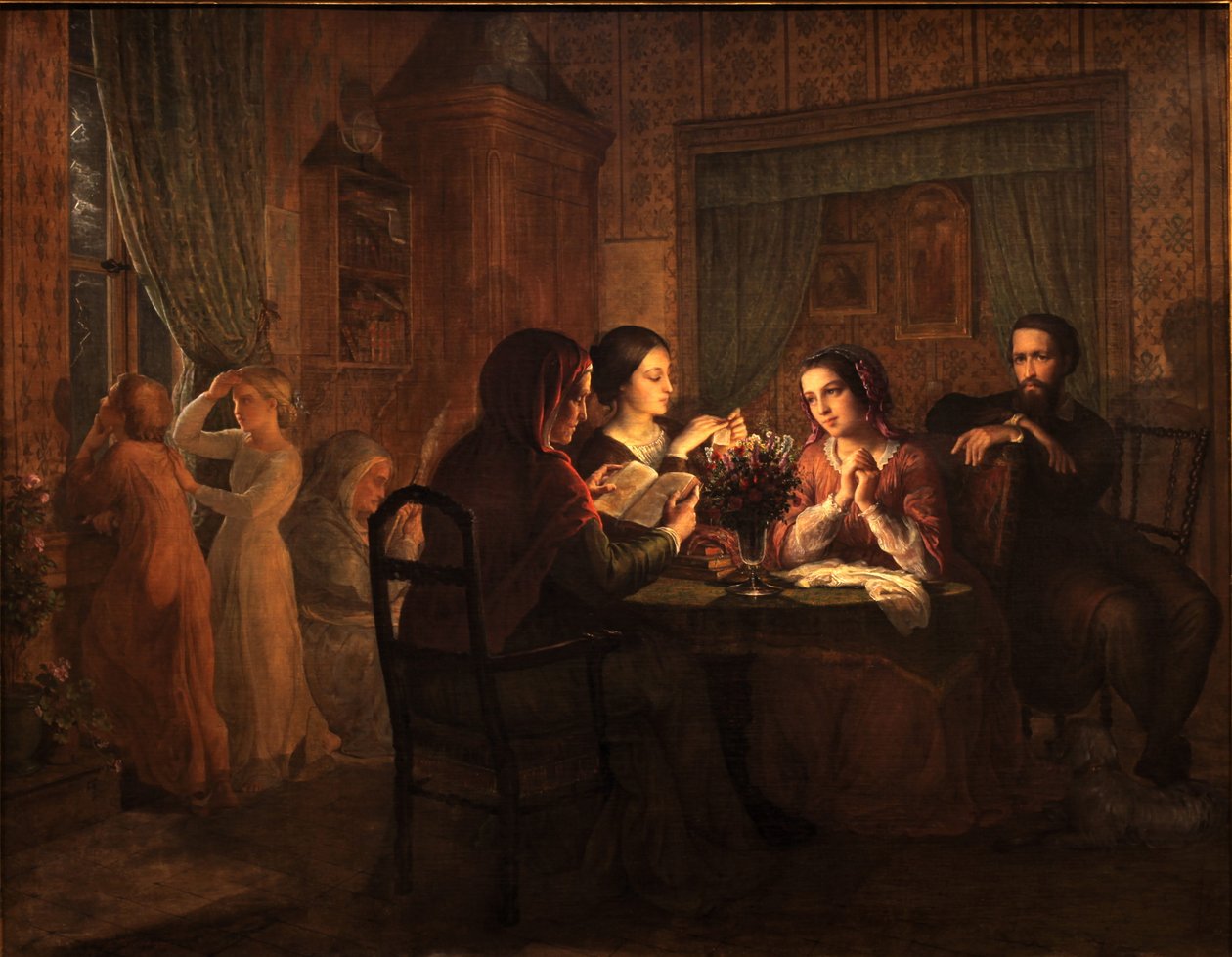 Poem of the Soul - Fatherly Roof by Louis Janmot