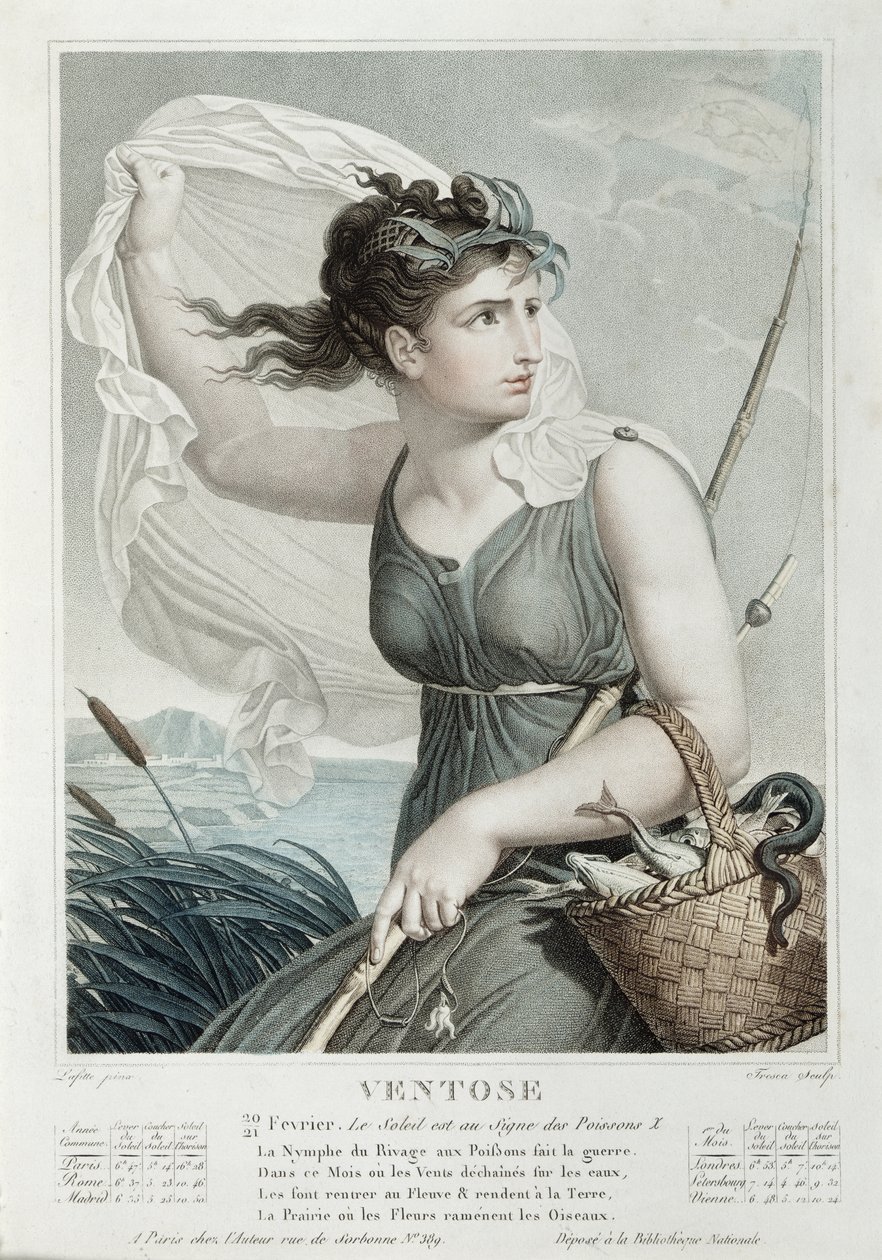 Ventose (February-March), Sixth Month of the Republican Calendar, engraved by Tresca, c.1794 by Louis Lafitte