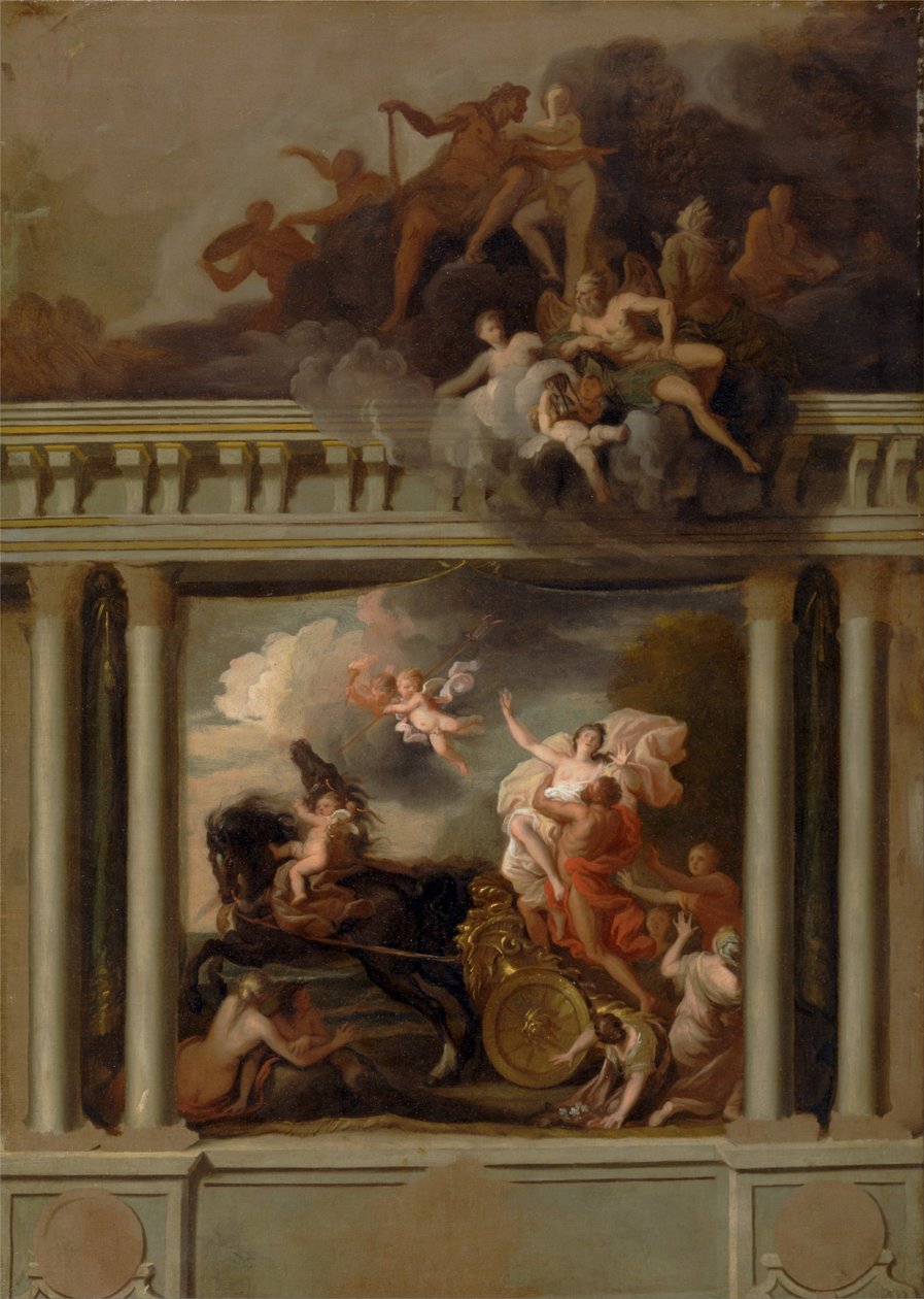 The Rape of Proserpine (Design for the Staircase of Devonshire House, London) by Louis Laguerre