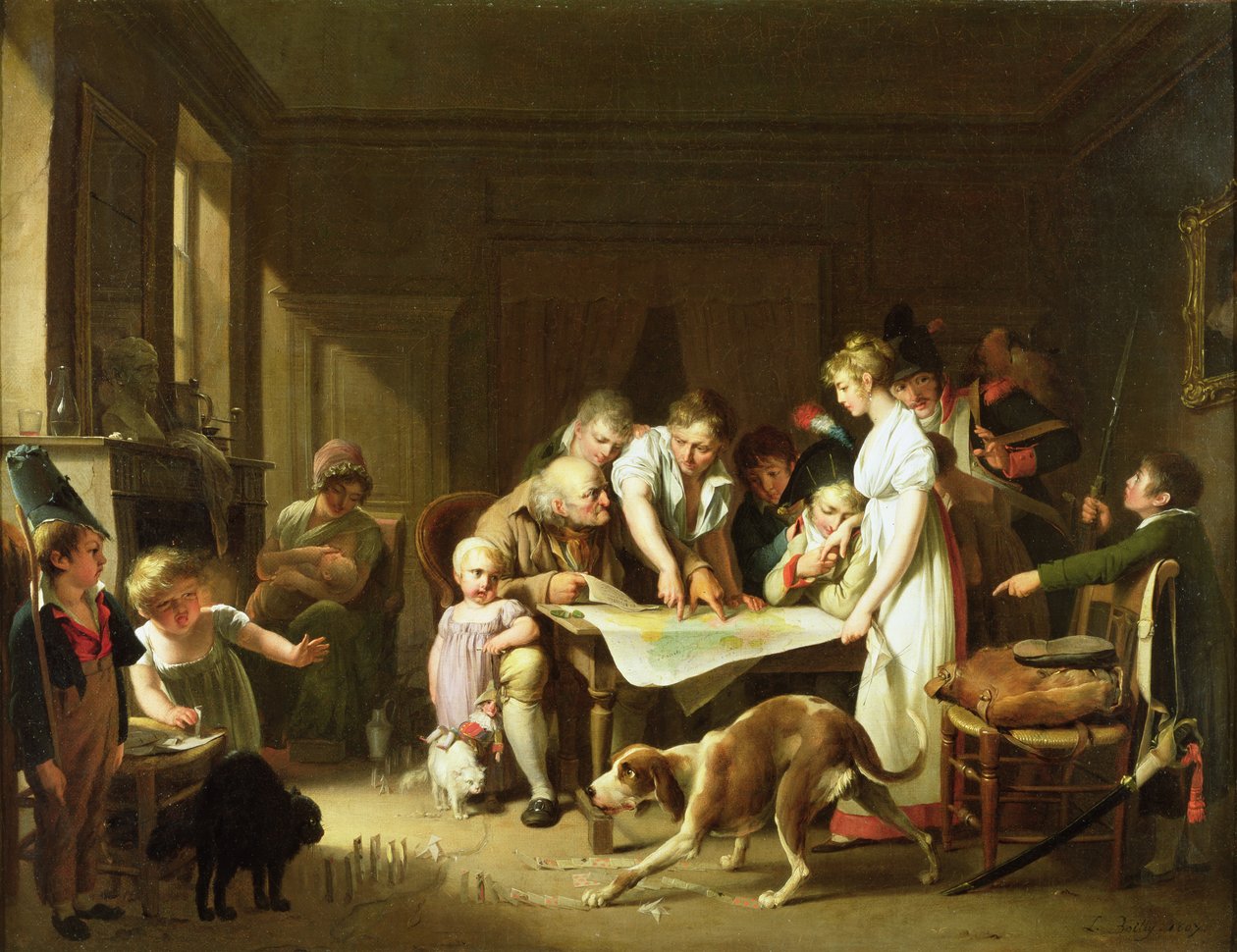 Reading the Army Report, 1807 by Louis Leopold Boilly