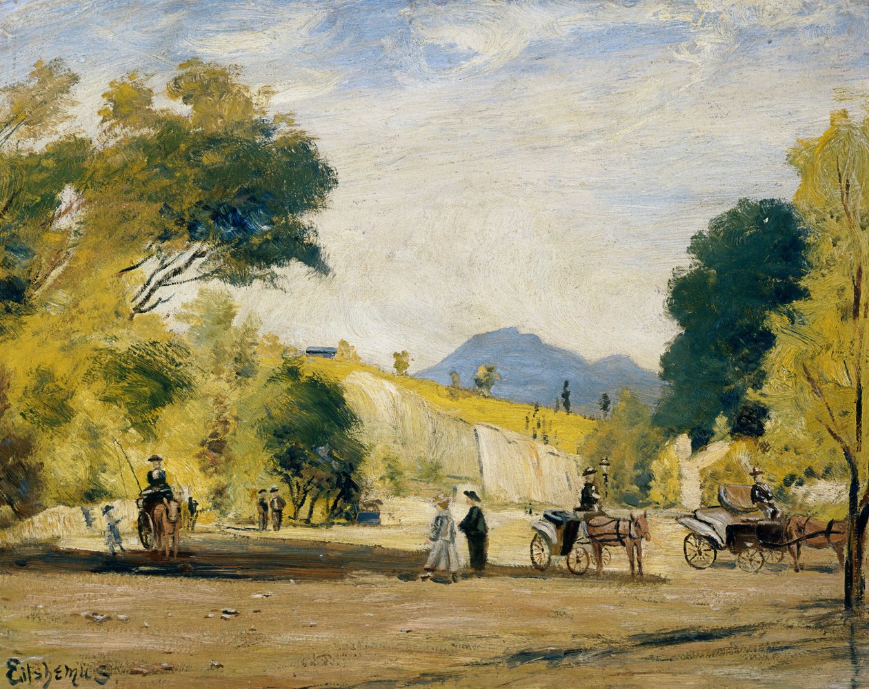 Cabs for Hire by Louis Michel Eilshemius