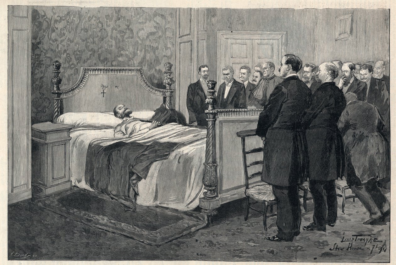 The Death of the Comte de Paris by Louis Tinayre