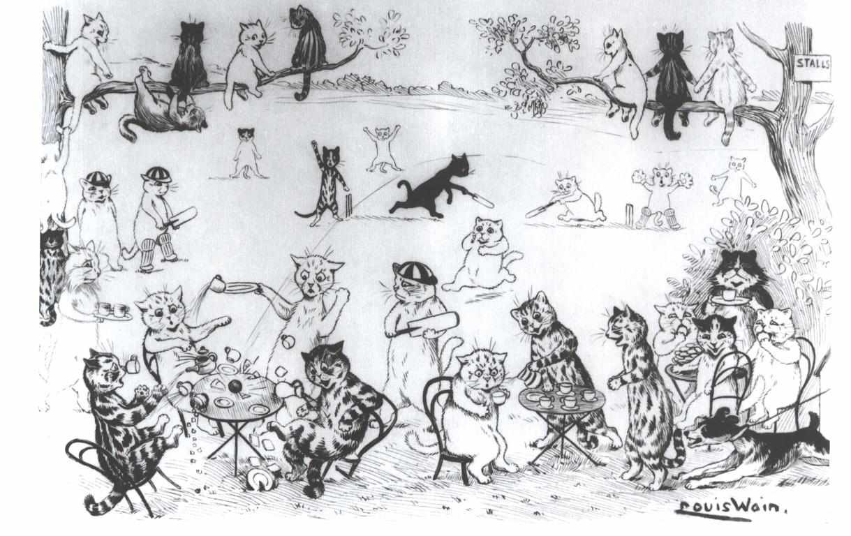 Cat Club by Louis Wain