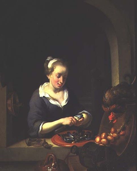 The Kitchenmaid by Louis de Moni