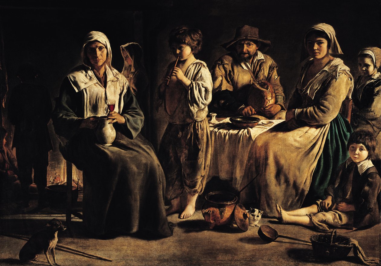 Peasant Family in an Interior by Louis le Nain