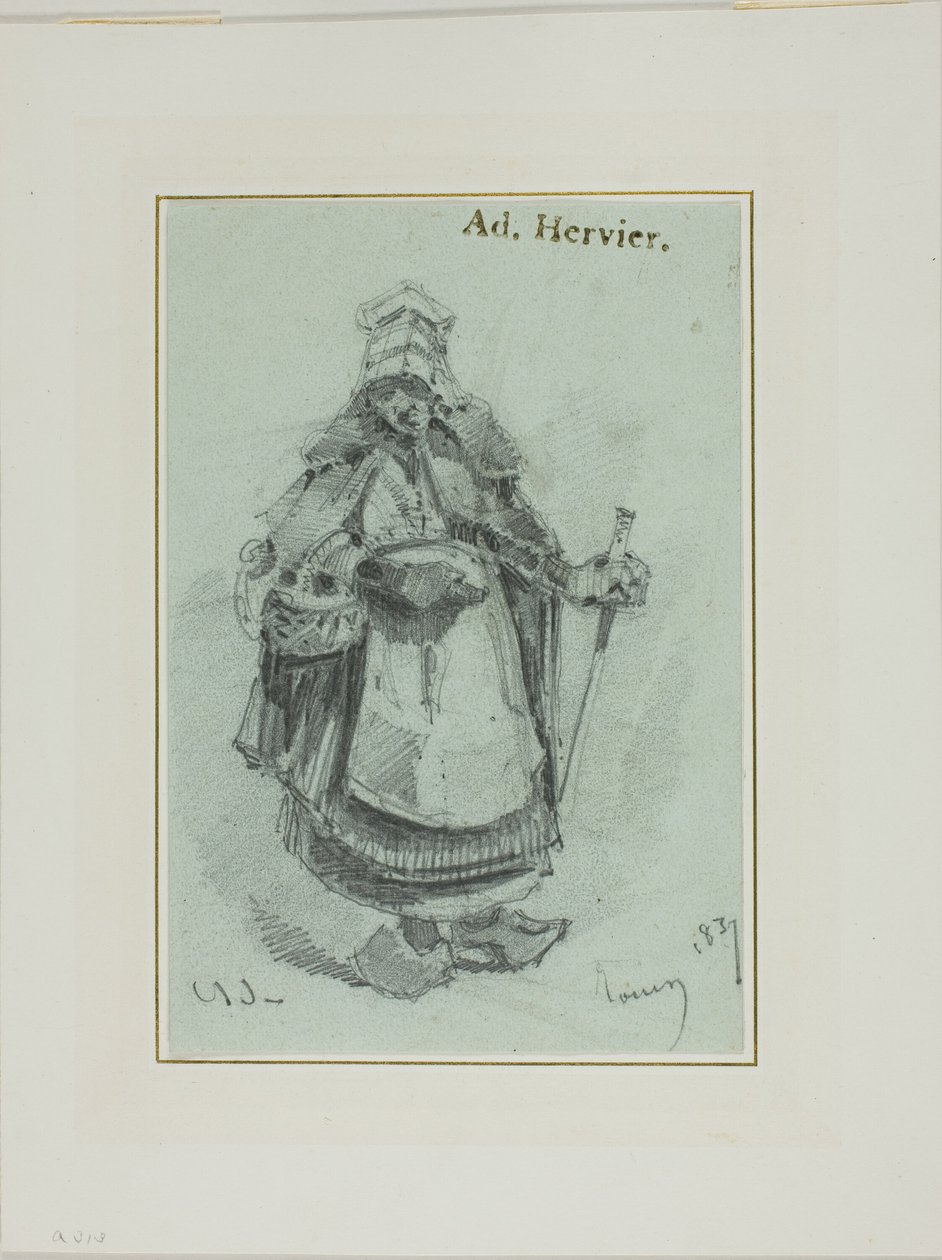 Peasant Woman by Louis Adolphe Hervier