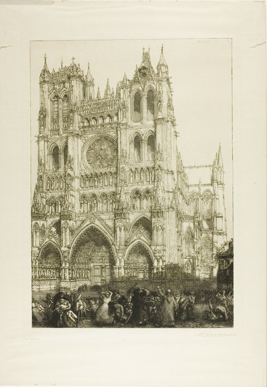 Amiens Cathedral by Louis Auguste Lepère