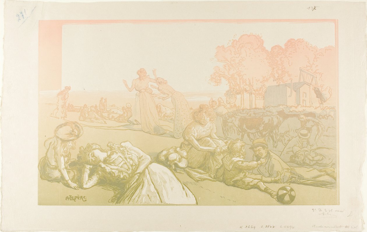 Modern Bucolic by Louis Auguste Lepère