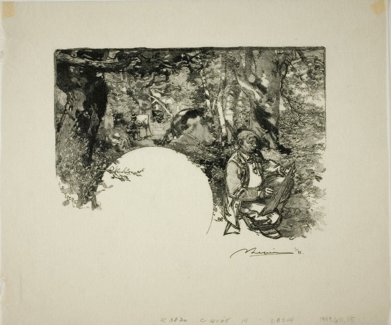 Painters by Louis Auguste Lepère