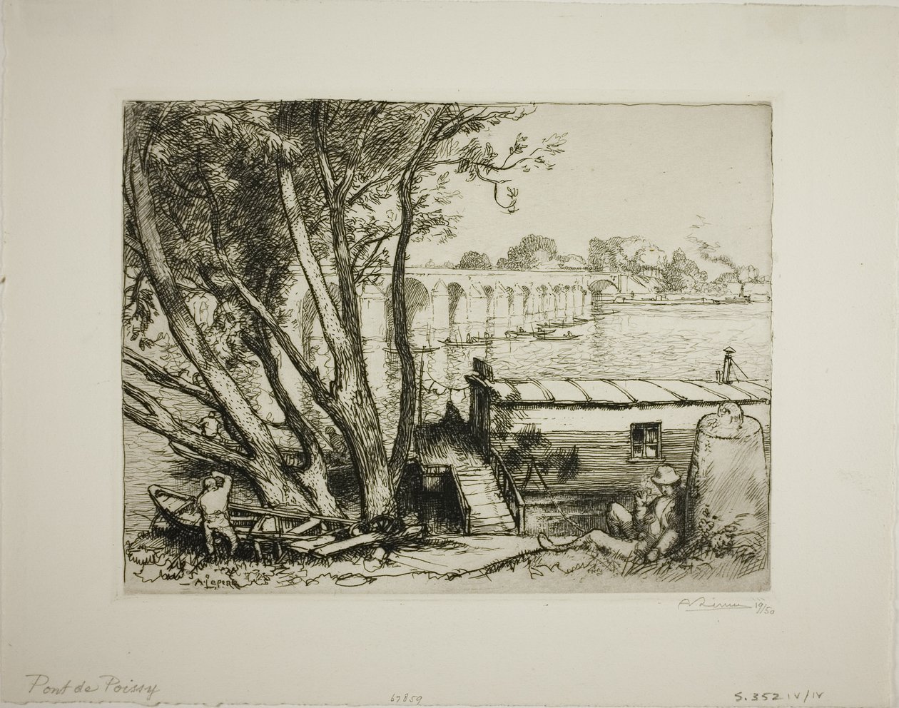 Poissy by Louis Auguste Lepère