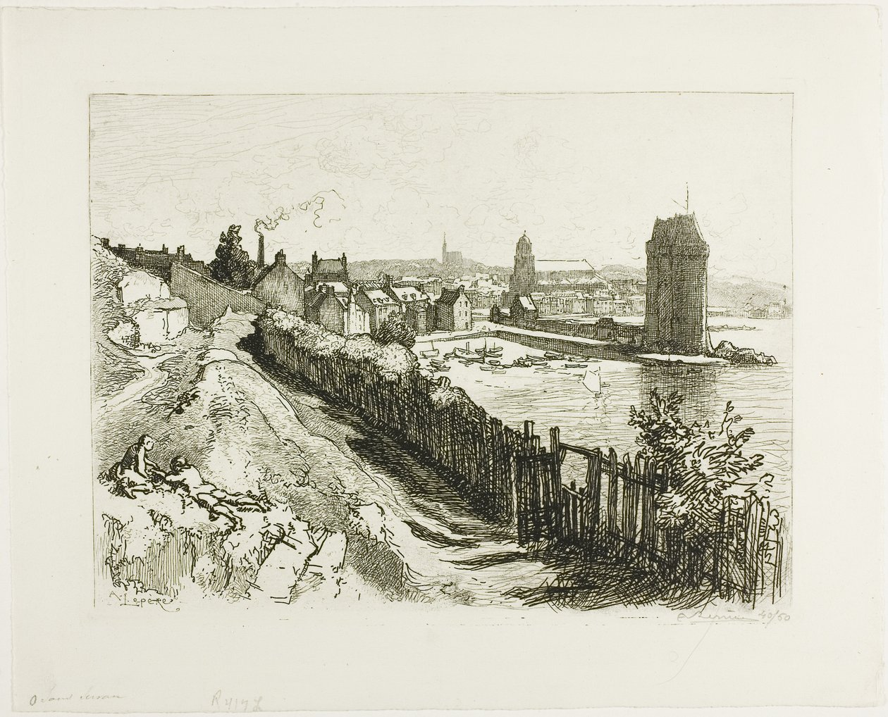 Saint-Servan by Louis Auguste Lepère