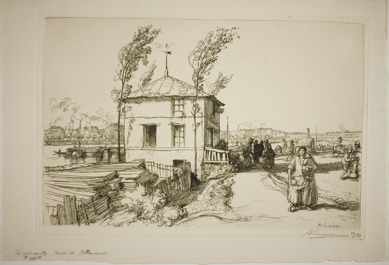 Tavern on the Way to Billancourt by Louis Auguste Lepère