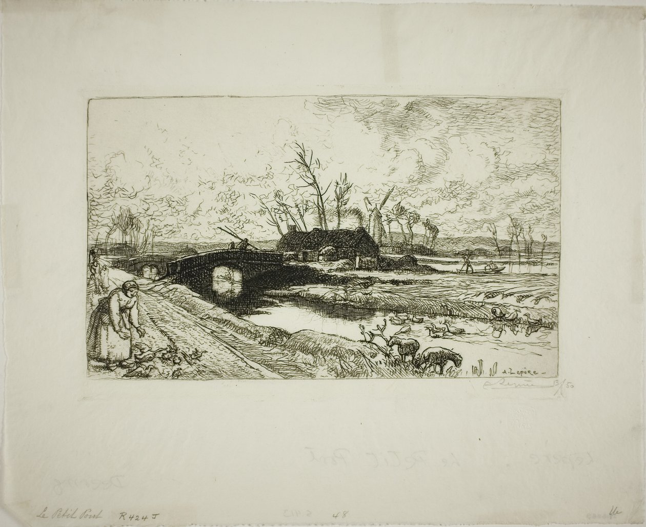 The Little Bridge by Louis Auguste Lepère