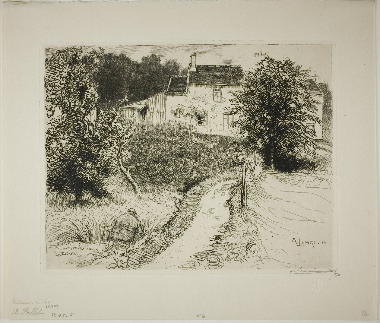 To Bellot by Louis Auguste Lepère