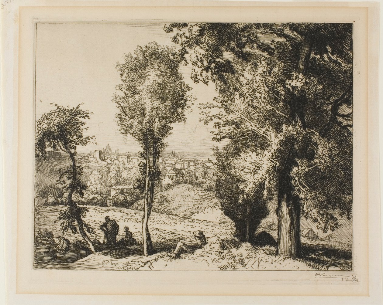 To Gentilly by Louis Auguste Lepère