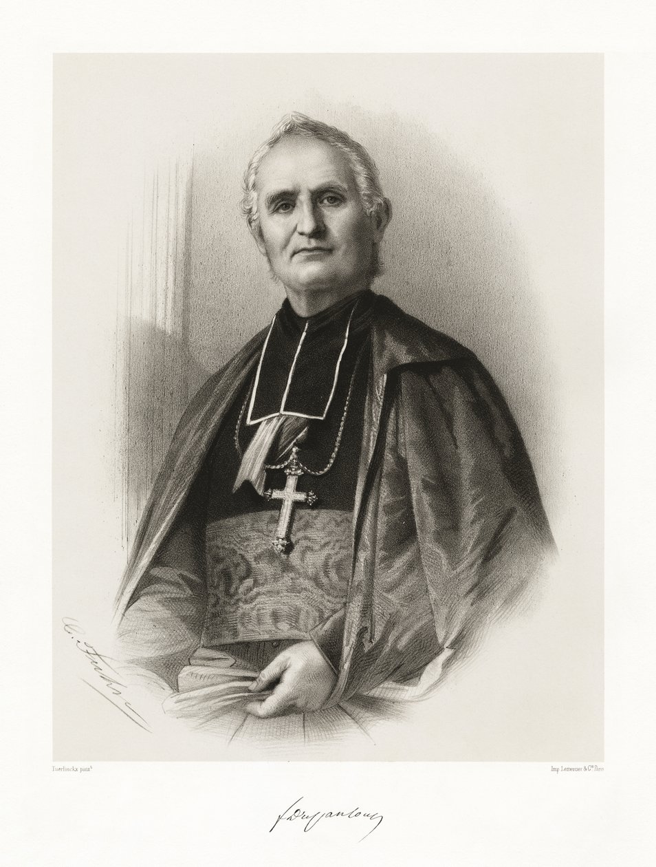 Félix Dupanloup by Louis Benoit Antoine Tuerlinckx