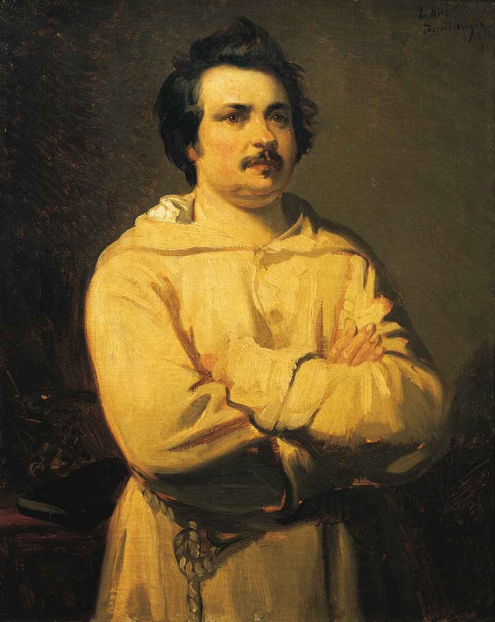 Portrait of Honore de Balzac by Louis Boulanger