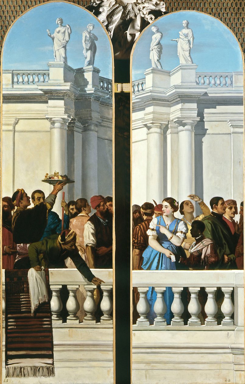 Venetian Style Feast, Right Panel by Louis Boulanger