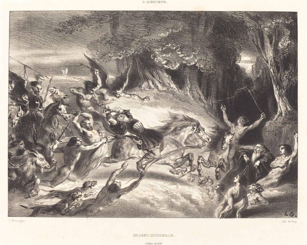 Infernal Hunt by Louis Candide Boulanger
