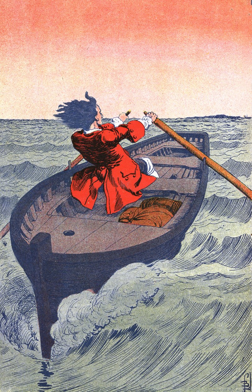 Escape of Jean Bart by Louis Charles Bombled