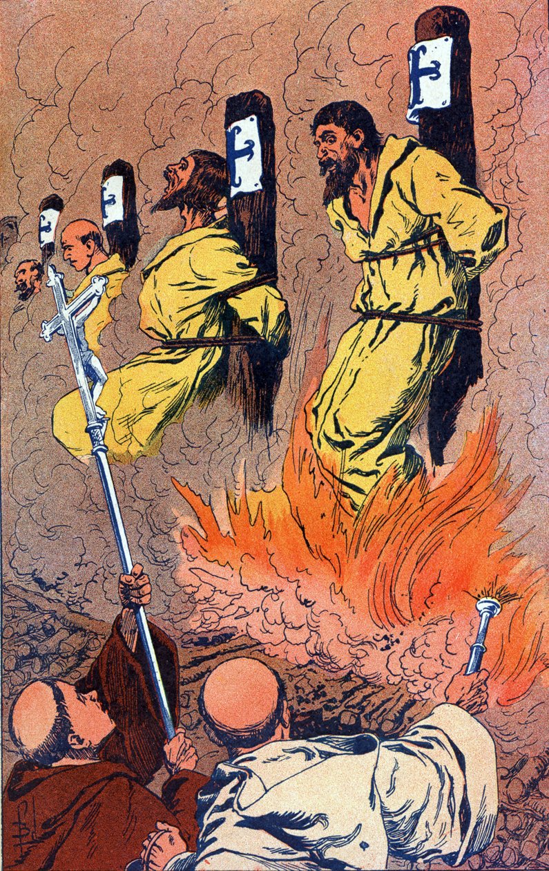 The Burning of the Templars by Louis Charles Bombled
