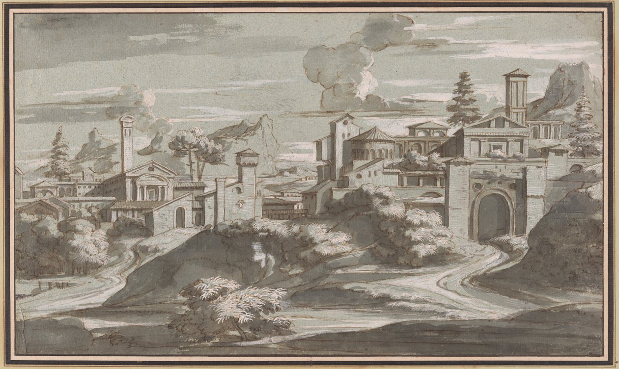 Imaginary Classical Landscape by Louis Cheron