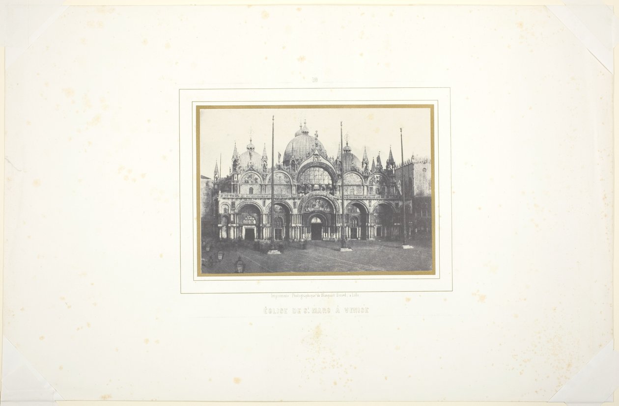 Church of St. Mark in Venice by Louis Désiré Blanquart Evrard