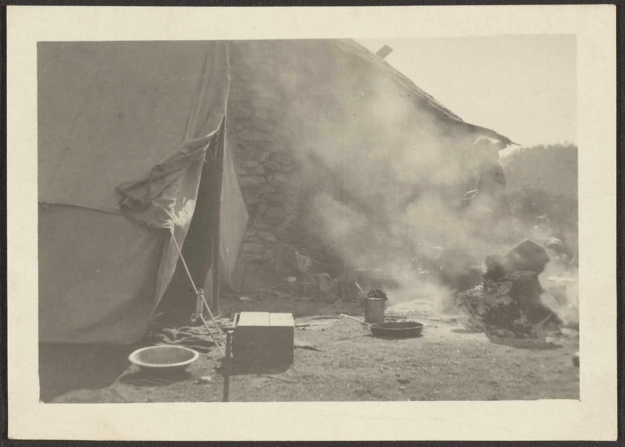 Camp Scene by Louis Fleckenstein