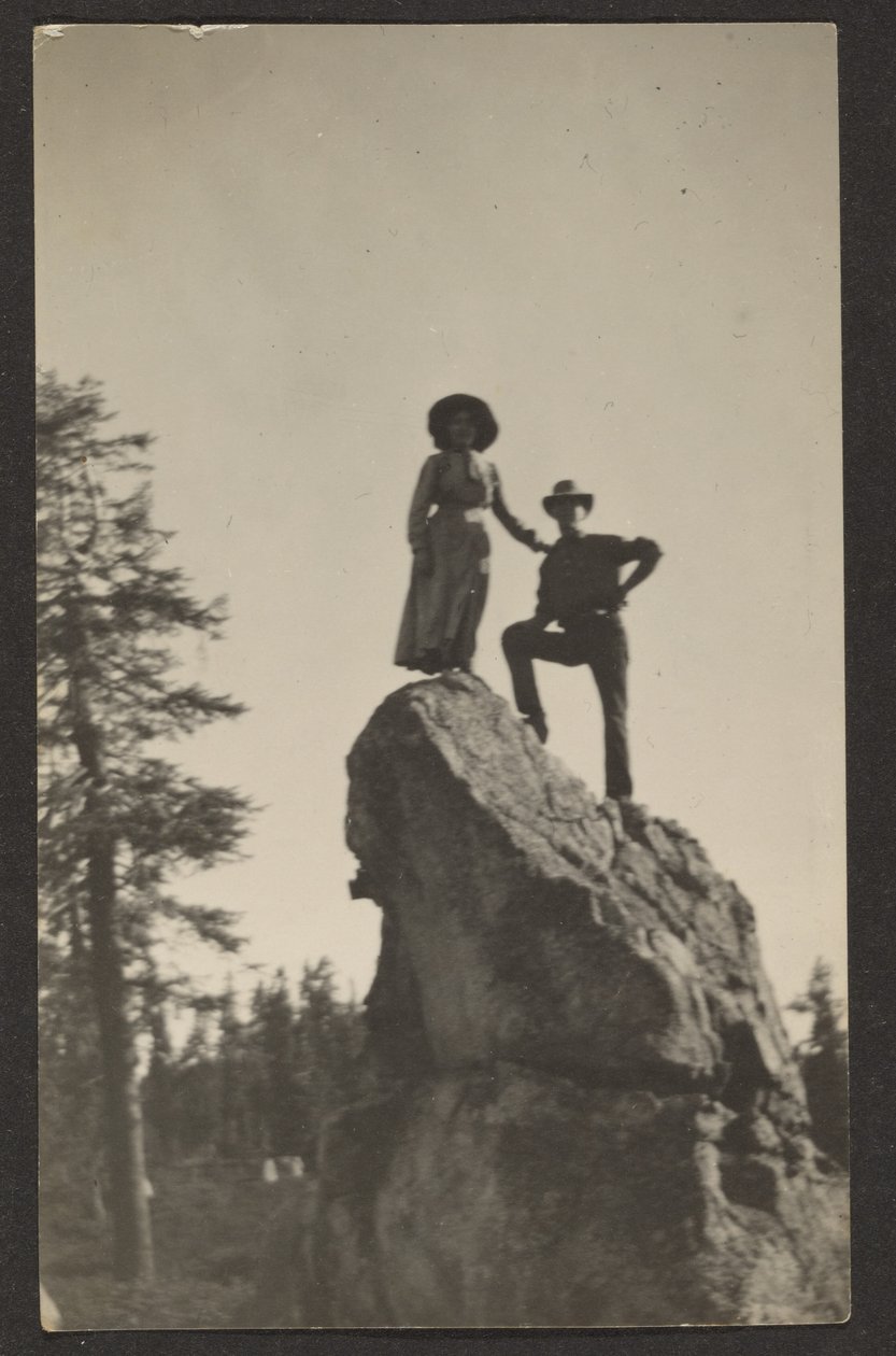 Figures on Rocky Peak by Louis Fleckenstein