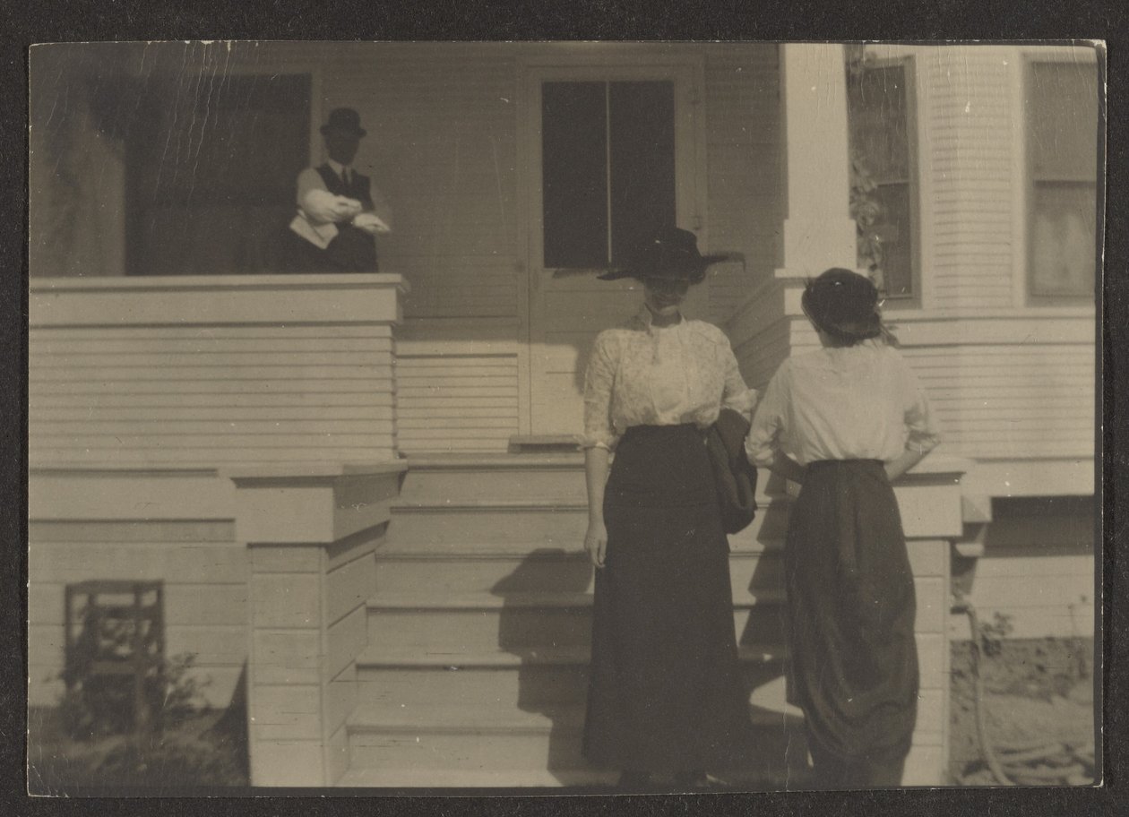 Figures on a Porch by Louis Fleckenstein