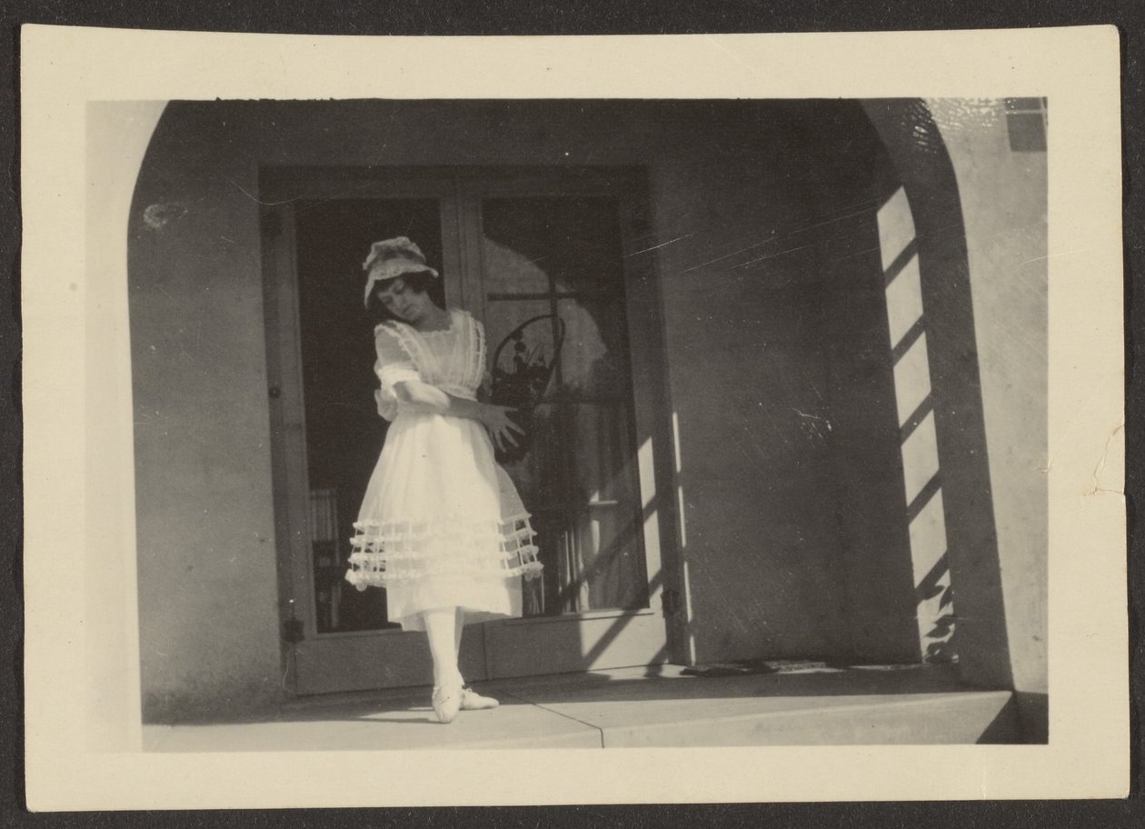 Florence Dancing on Porch by Louis Fleckenstein