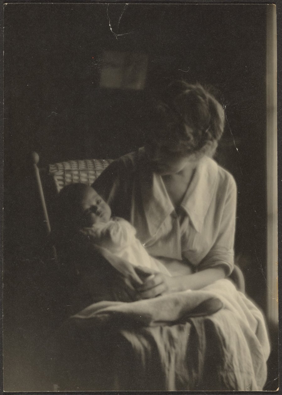 Florence Holding Baby by Louis Fleckenstein