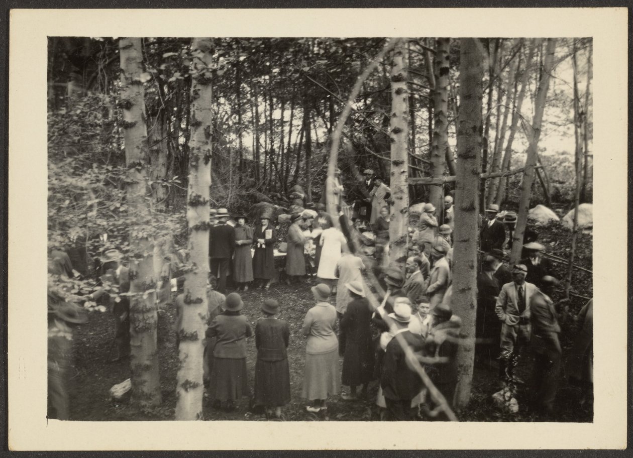Group in the Woods by Louis Fleckenstein