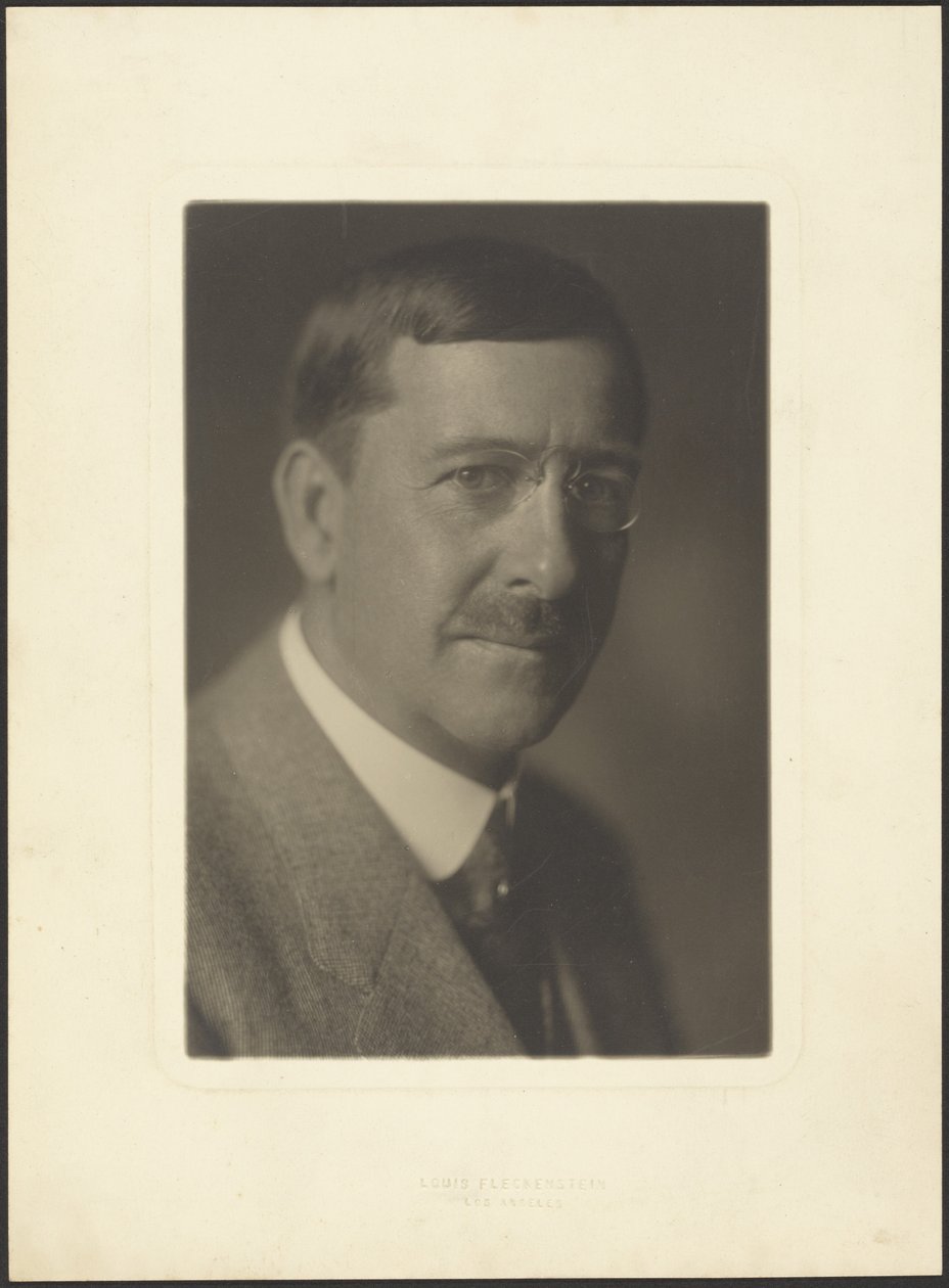 Portrait of a Man with Moustache by Louis Fleckenstein