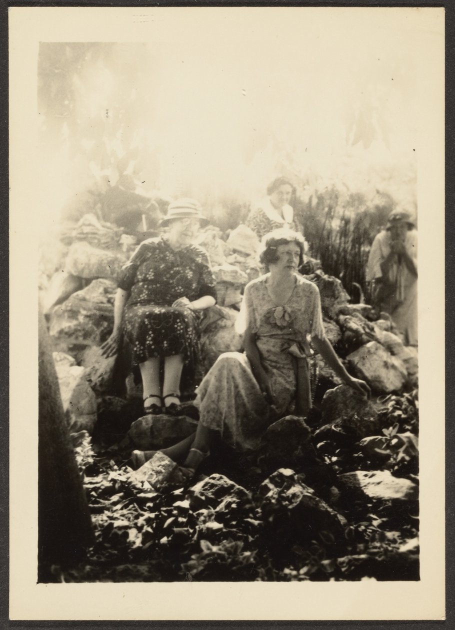 Three Women on Rocks by Louis Fleckenstein