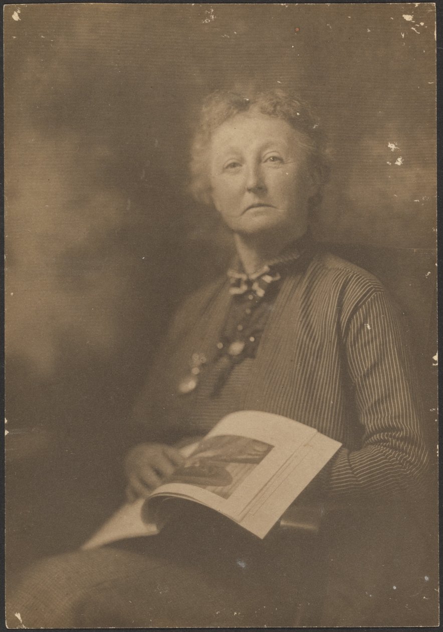 Woman Holding Magazine by Louis Fleckenstein