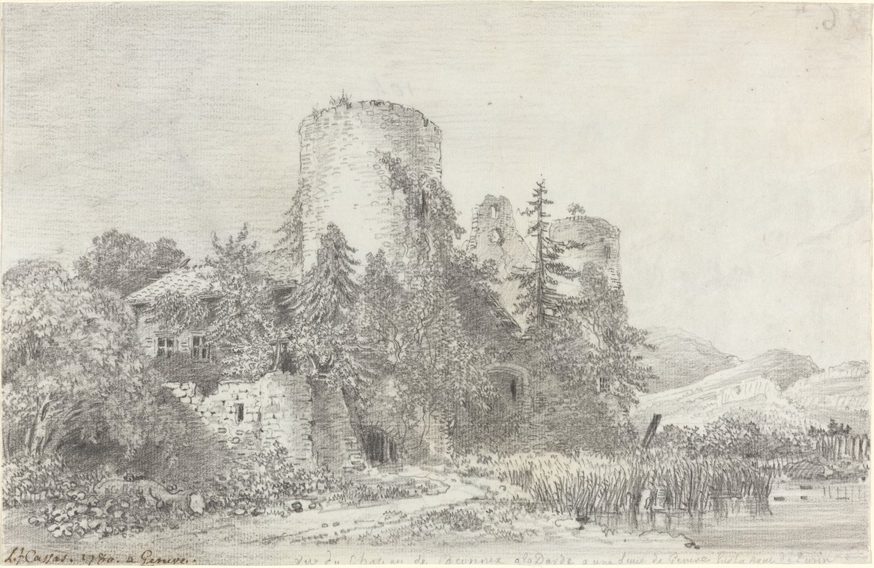 View of the Chateau de Saconnex by Louis Francois Cassas