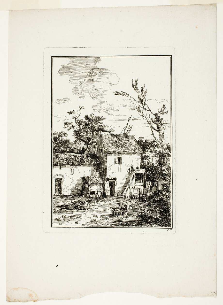 Vertical Landscape by Louis Gabriel Moreau