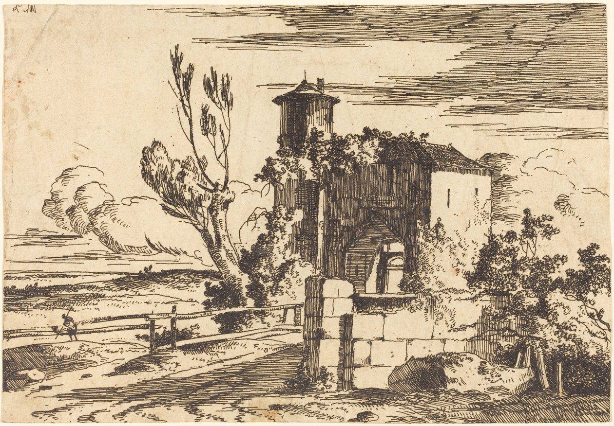 Monumental Entry by Louis Gabriel Moreau the Elder